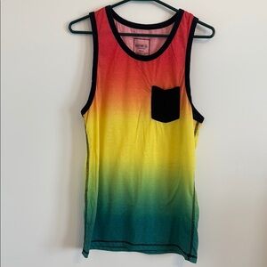 Men's Rainbow Gradient Tank Top